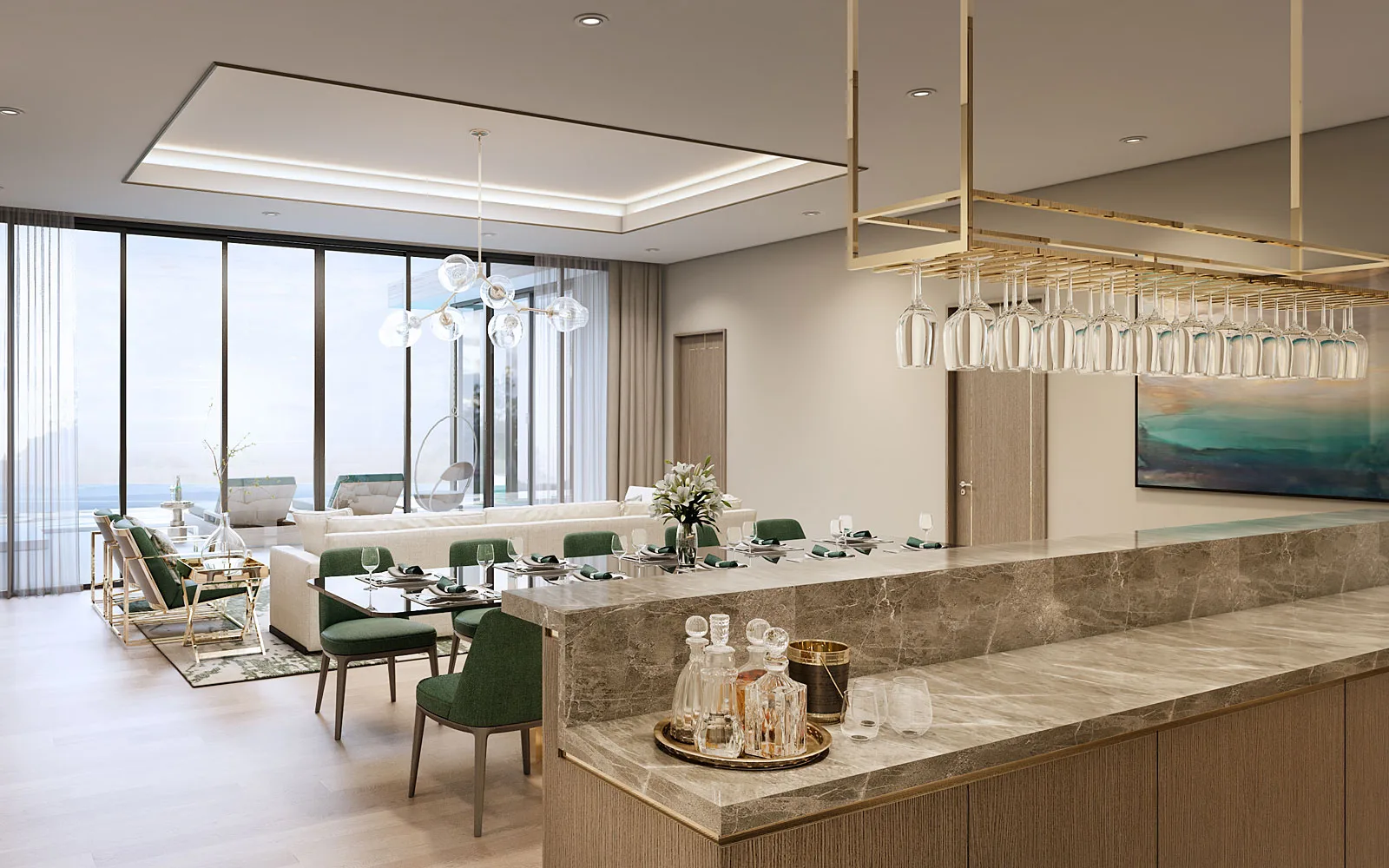 4-bedroom condo, 295 sqm