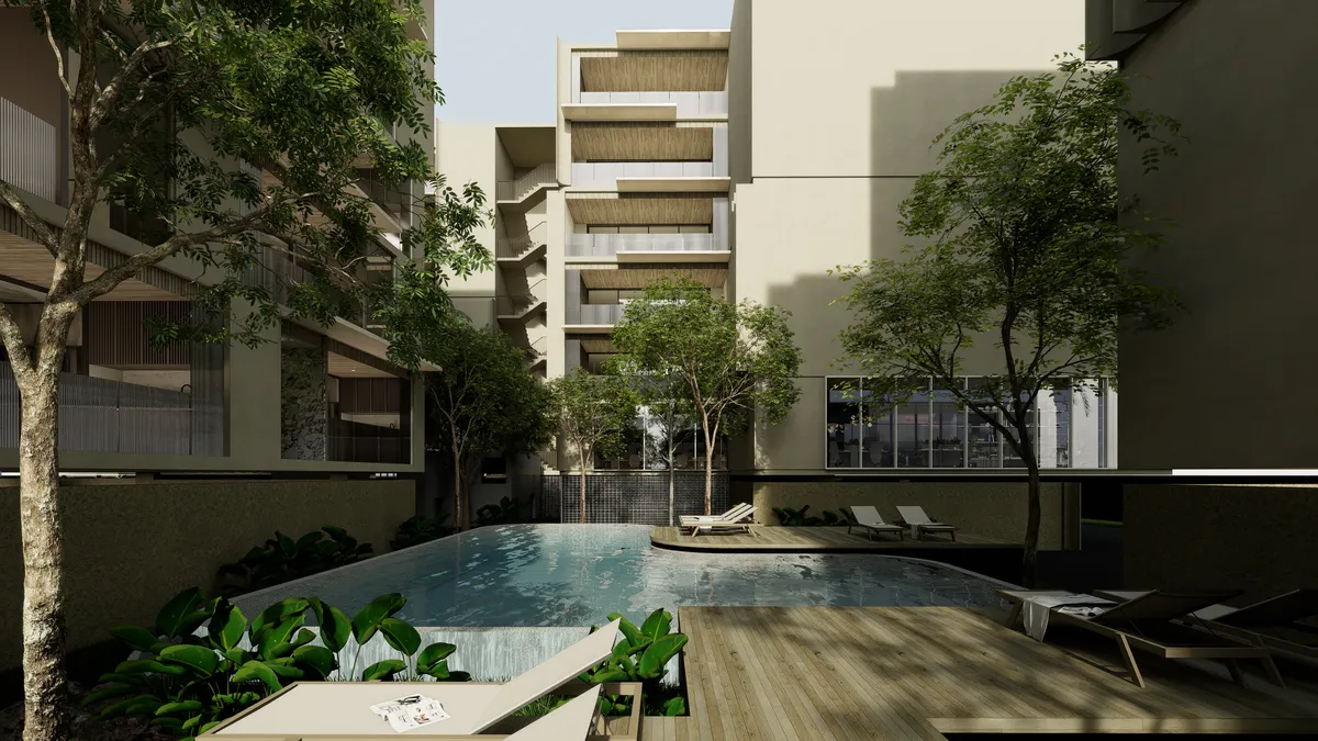 1-bedroom condo, 69 sqm