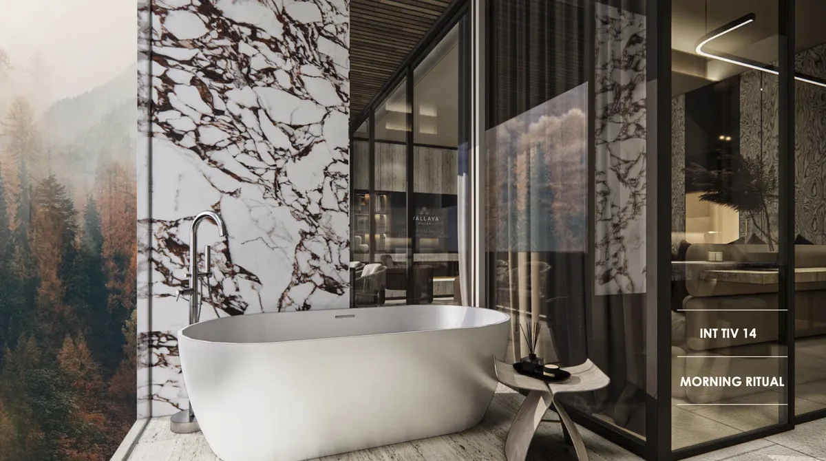 1-bedroom penthouse, 109 sqm