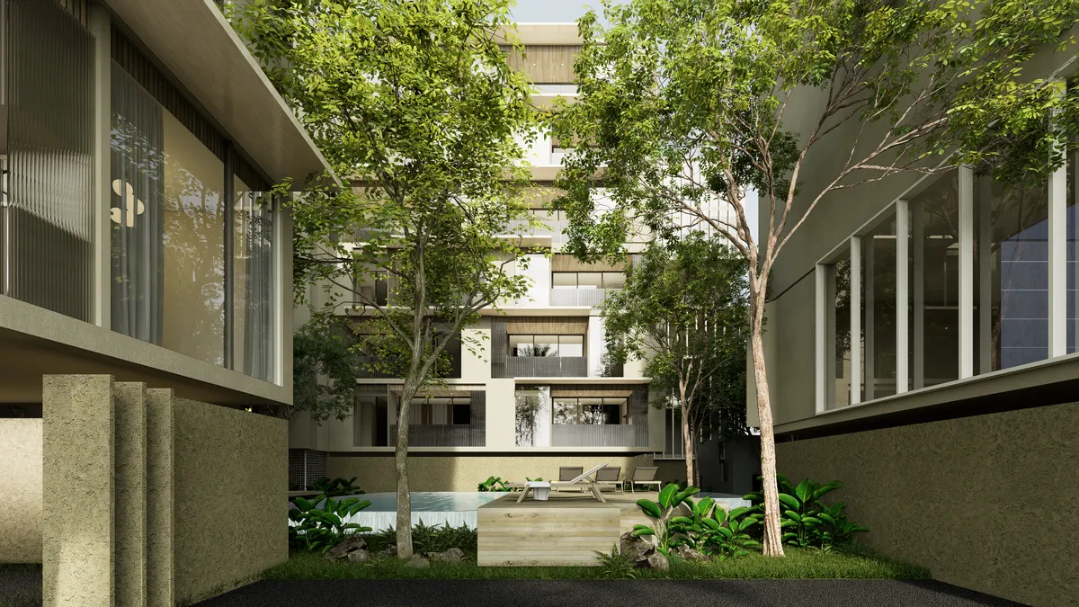1-bedroom penthouse, 109 sqm