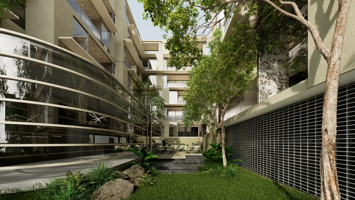 1-bedroom penthouse, 109 sqm