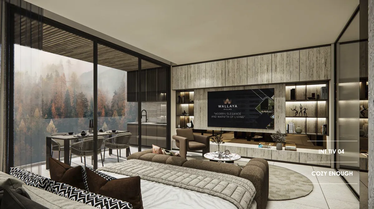 1-bedroom penthouse, 107 sqm