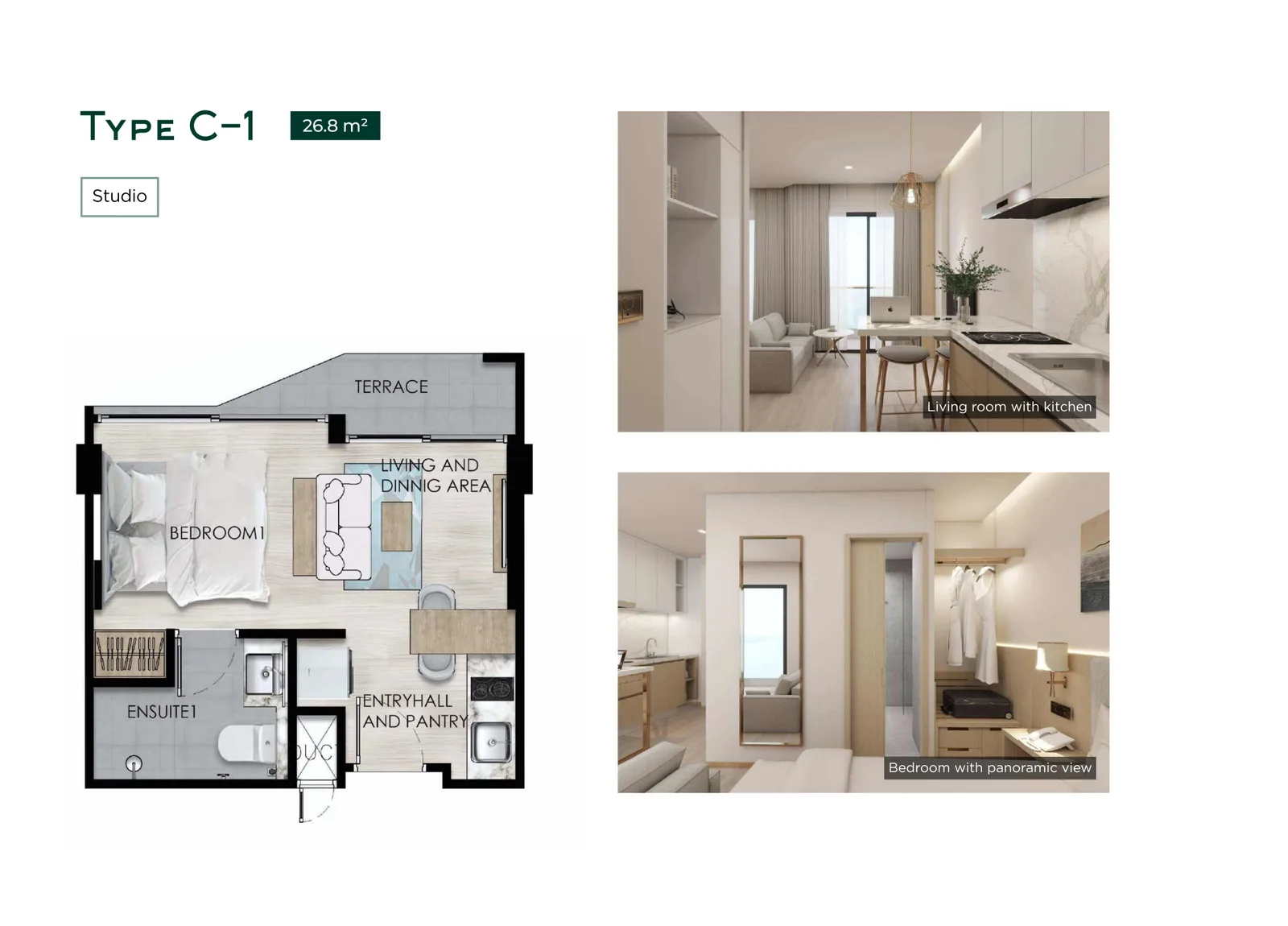 Studio, 27 sqm