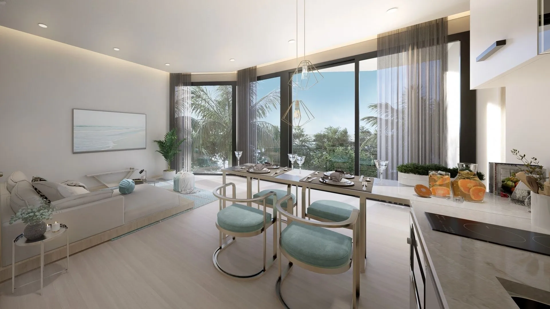 2-bedroom condo, 54 sqm