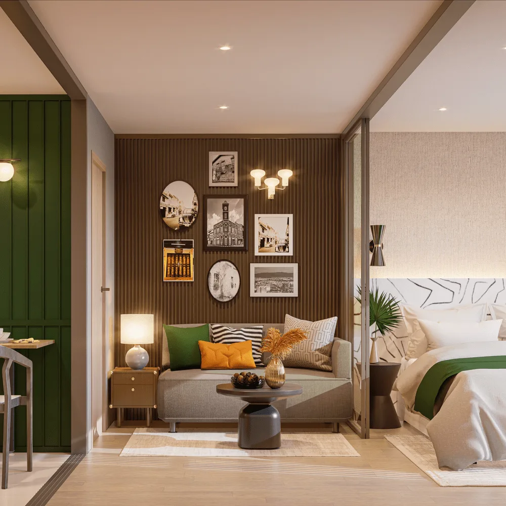 2-bedroom condo, 34 sqm