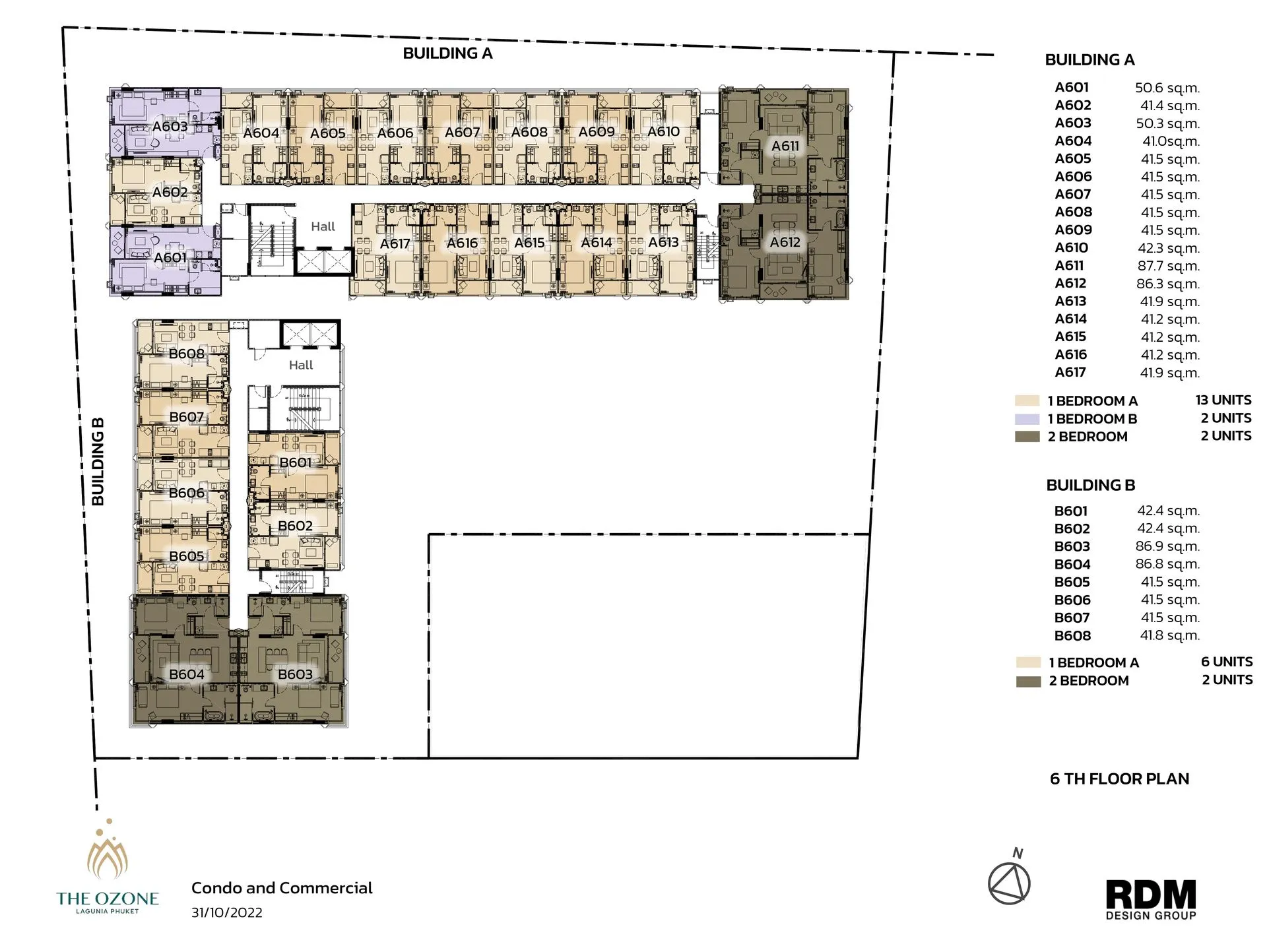 2-bedroom condo, 79 sqm