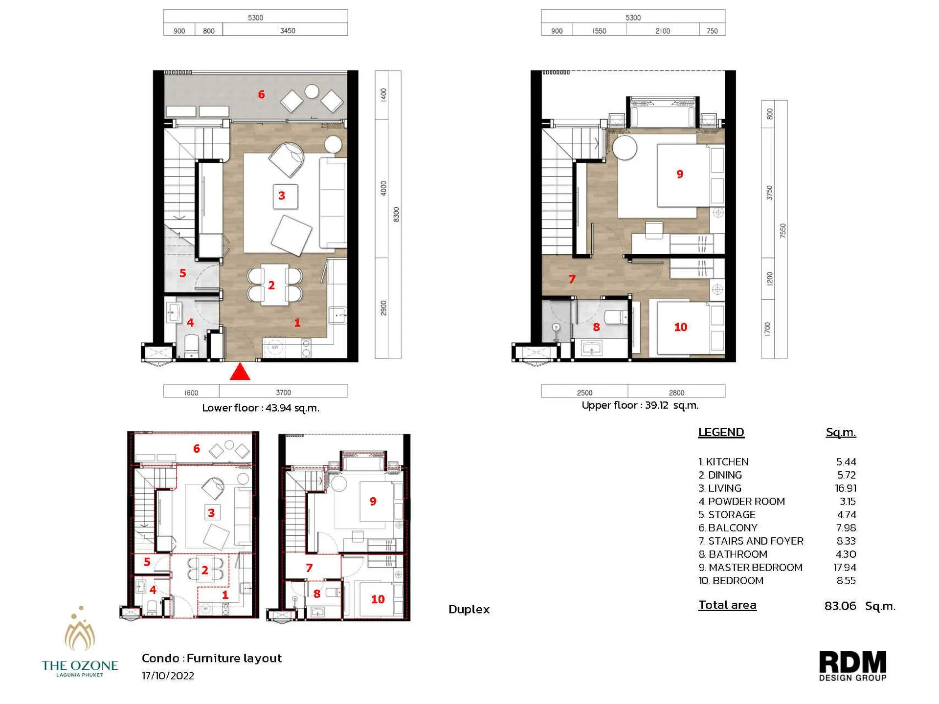 2-bedroom condo, 79 sqm