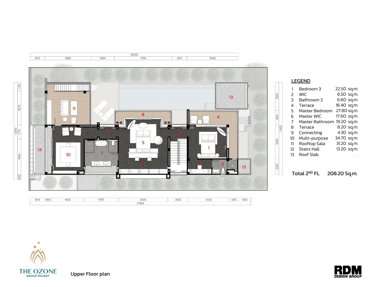 4-bedroom villa, 518 sqm