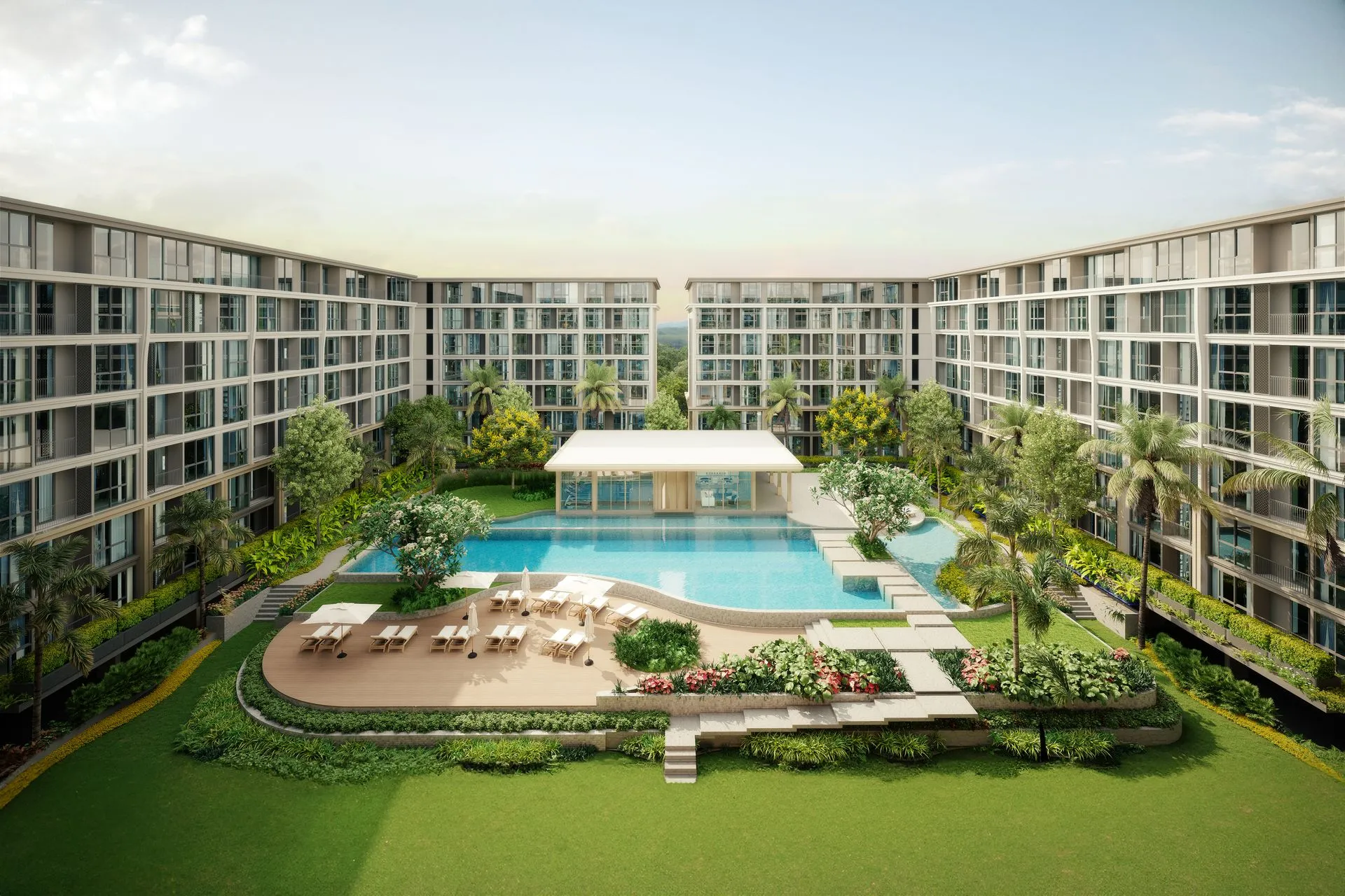 1-bedroom condo, 32 sqm