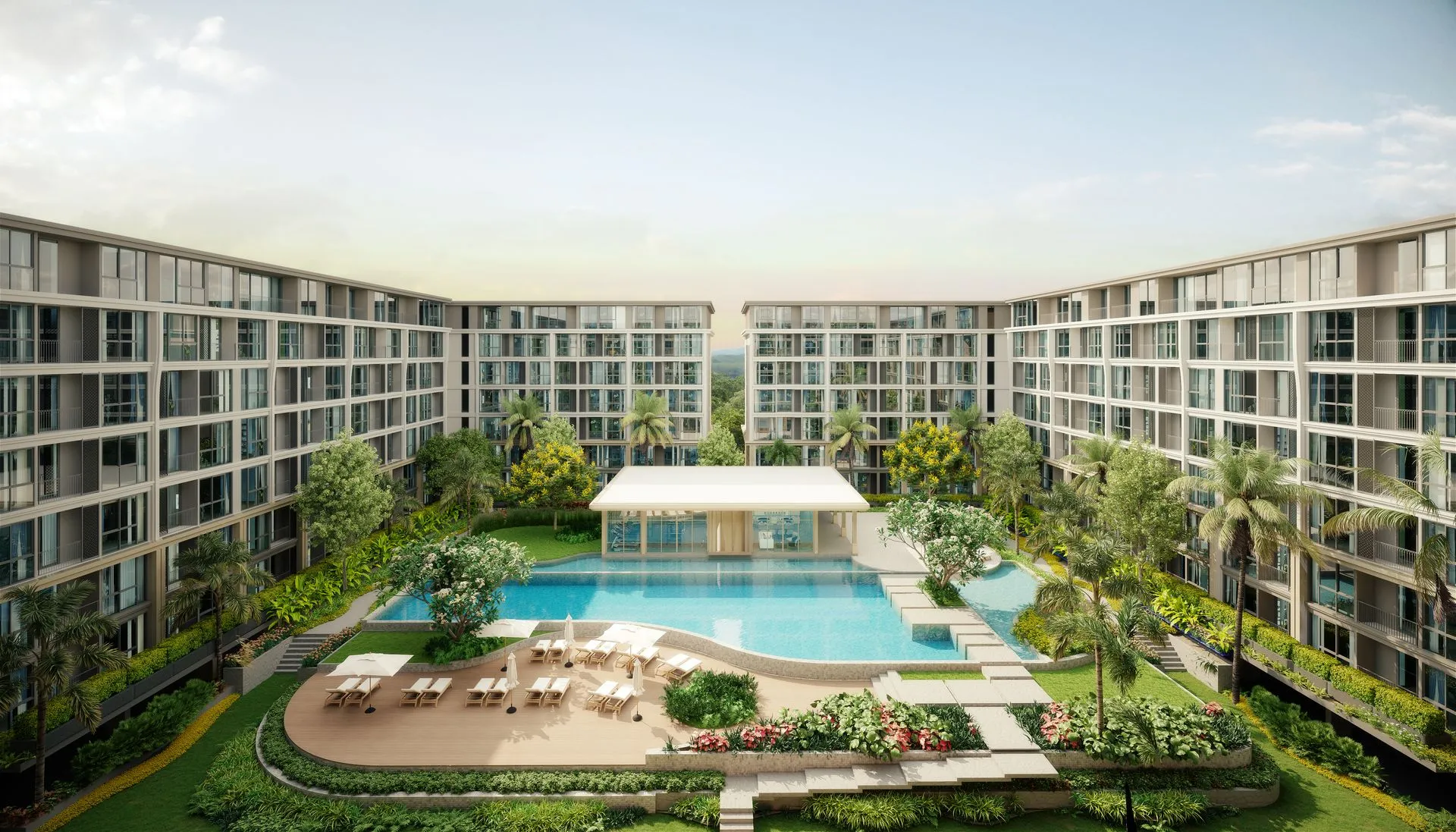 1-bedroom condo, 32 sqm