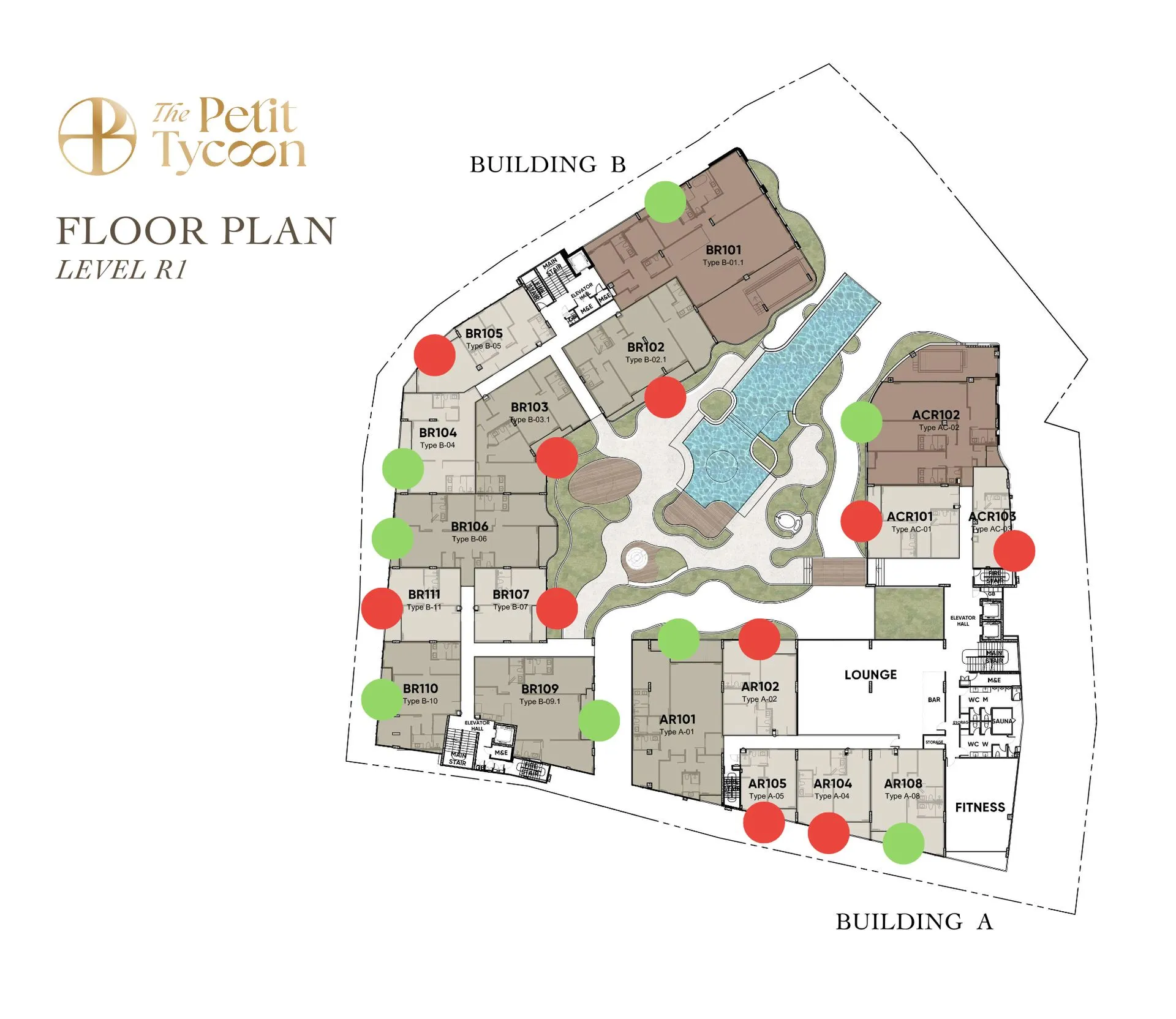 2-bedroom condo, 81 sqm