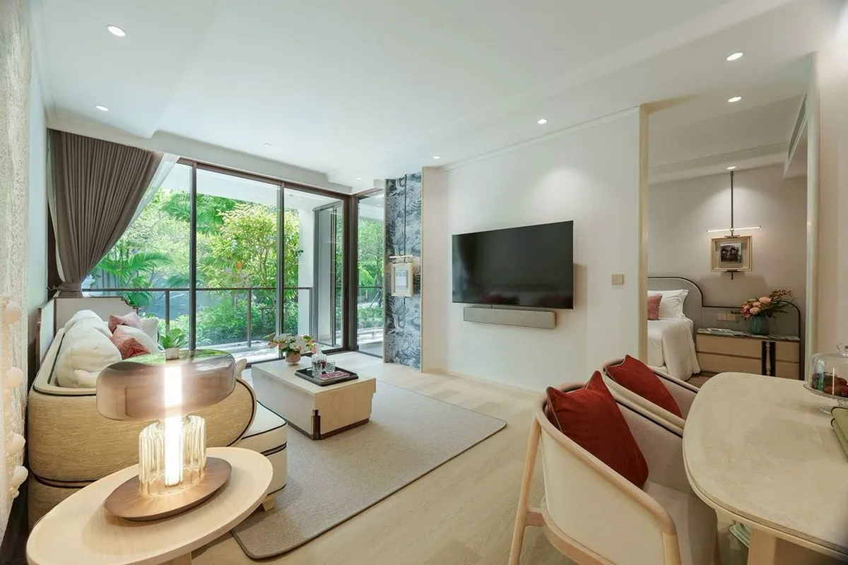 1-bedroom condo, 59 sqm
