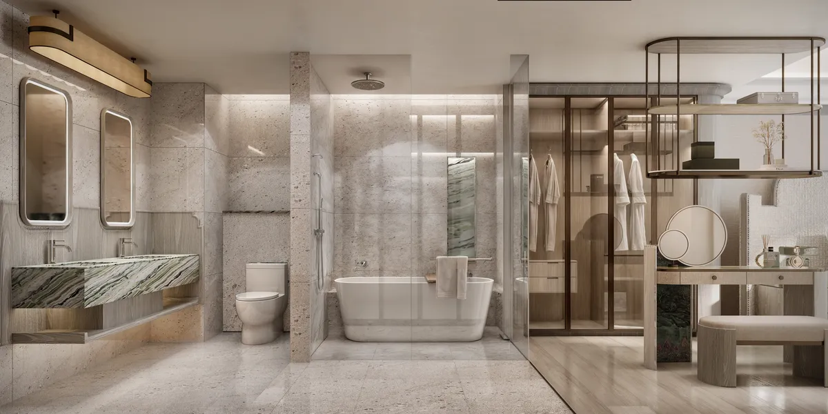 2-bedroom condo, 100 sqm