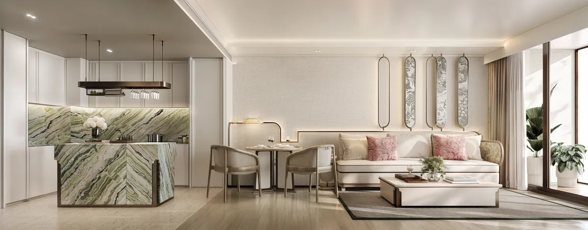 2-bedroom condo, 100 sqm