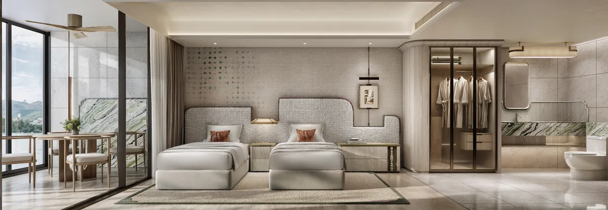 2-bedroom condo, 100 sqm