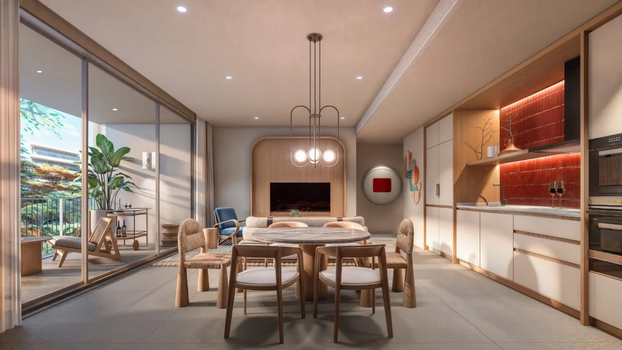 2-bedroom condo, 100 sqm
