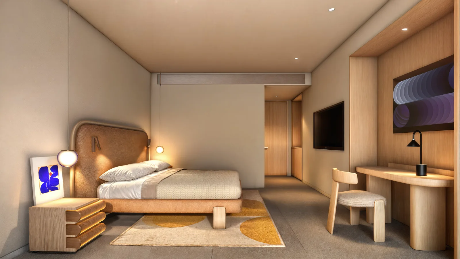 2-bedroom condo, 100 sqm