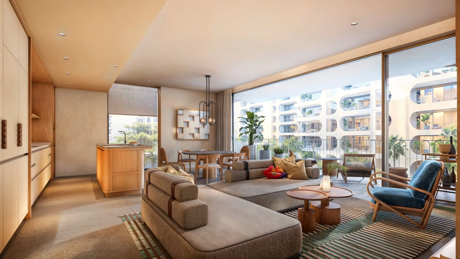 2-bedroom condo, 100 sqm