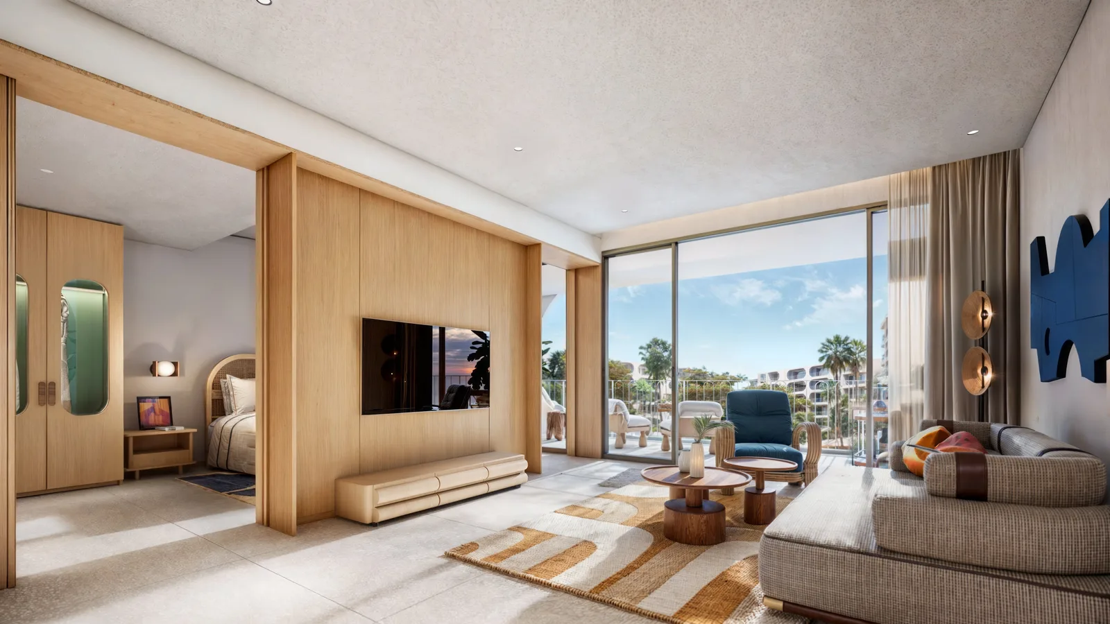 2-bedroom condo, 100 sqm