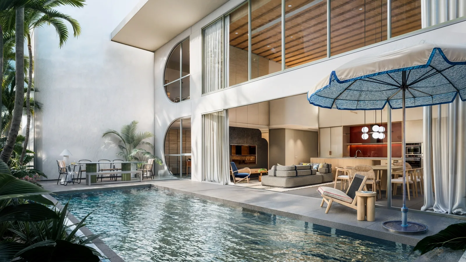 2-bedroom condo, 100 sqm