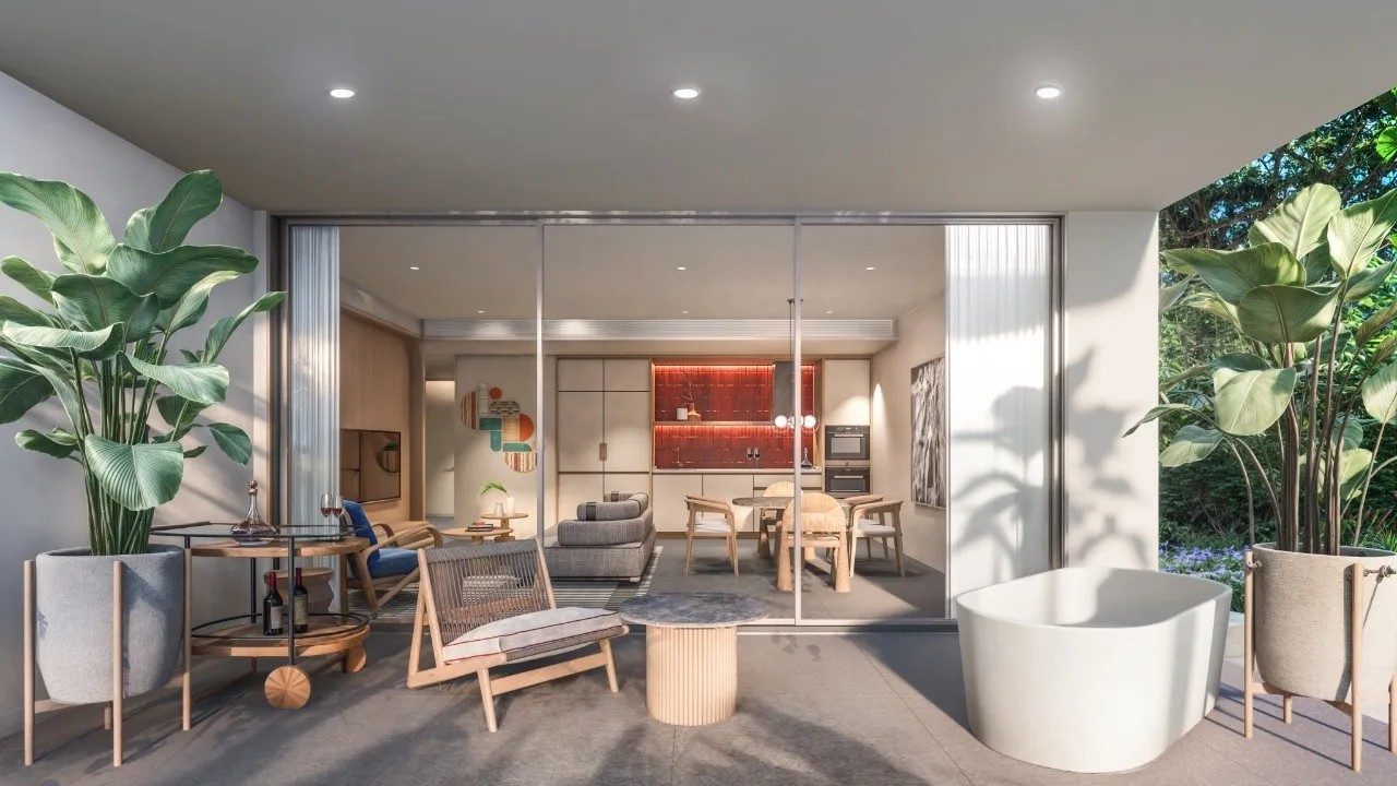 2-bedroom condo, 100 sqm