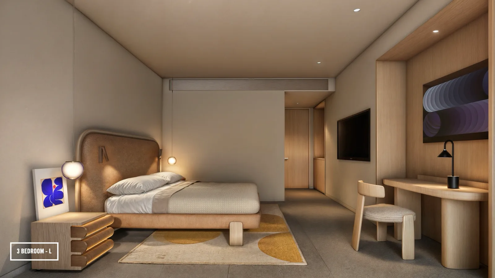 3-bedroom condo, 168 sqm