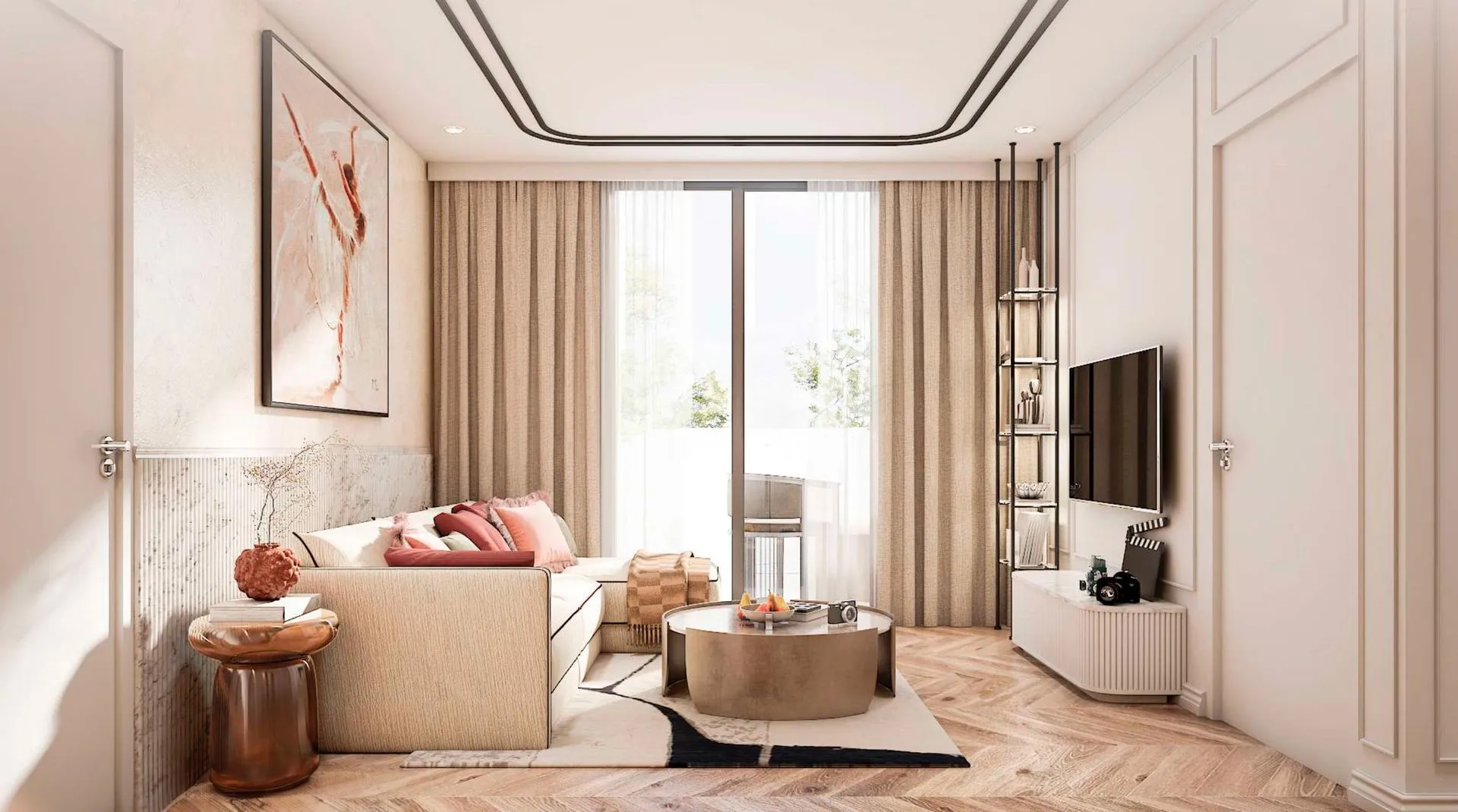 2-bedroom condo, 62 sqm