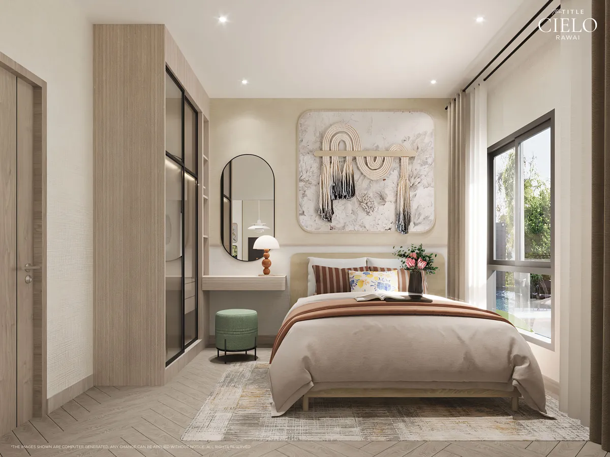 1-bedroom condo, 35 sqm