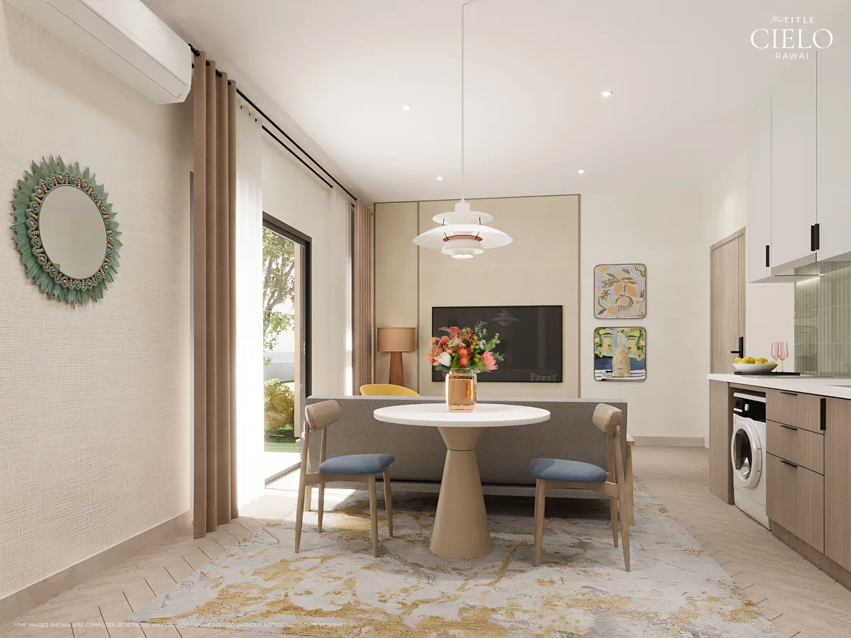 1-bedroom condo, 35 sqm