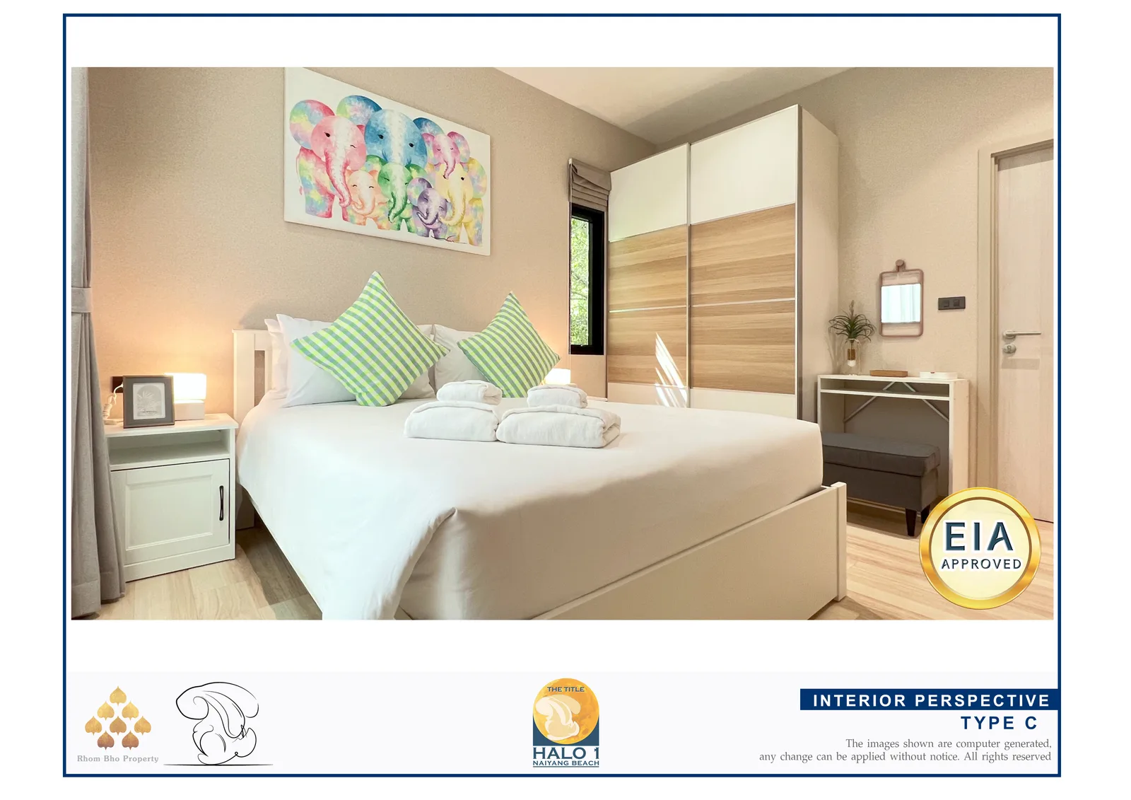 1-bedroom condo, 36 sqm