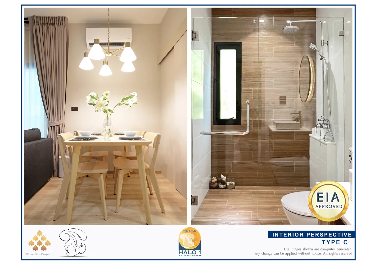 2-bedroom condo, 58 sqm