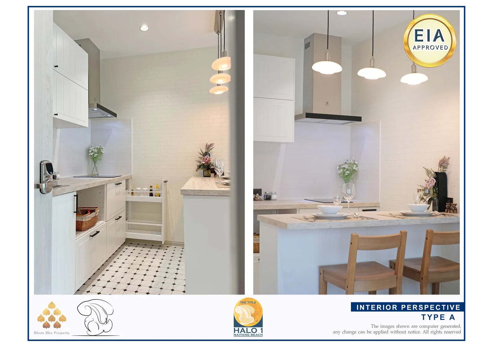 2-bedroom condo, 58 sqm