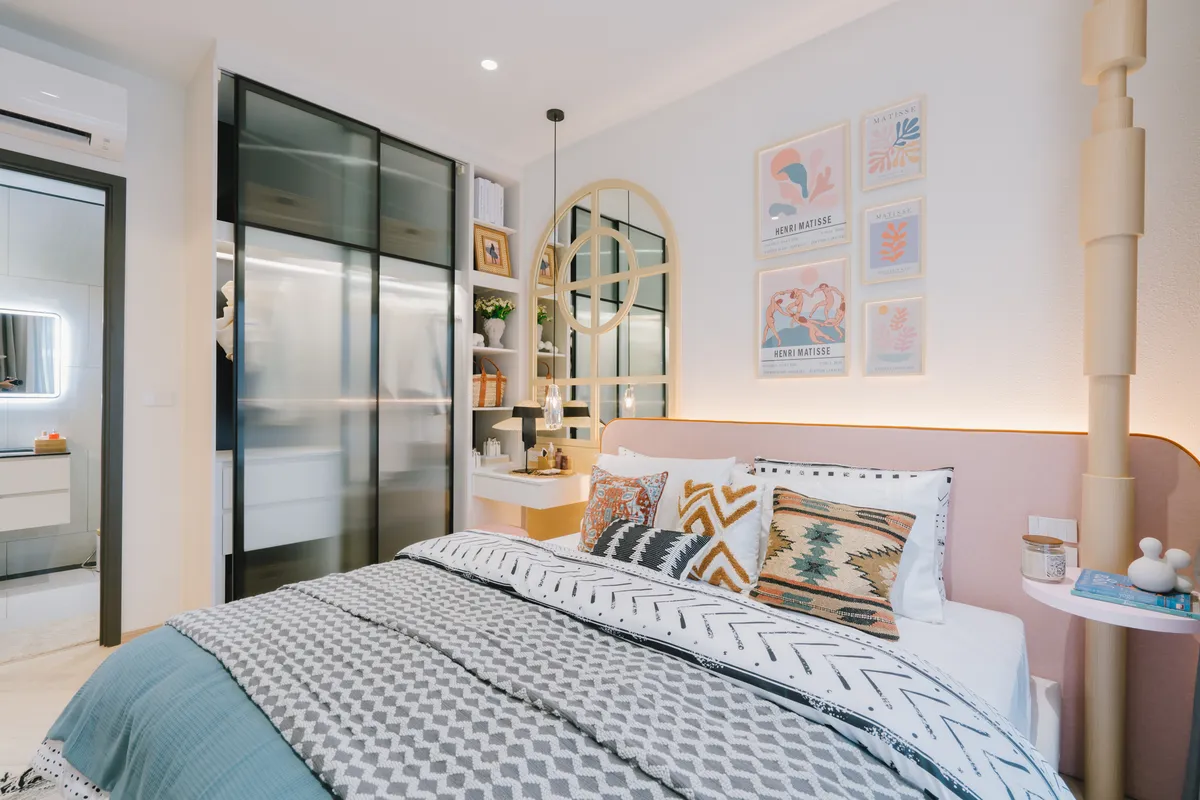 1-bedroom condo, 43 sqm