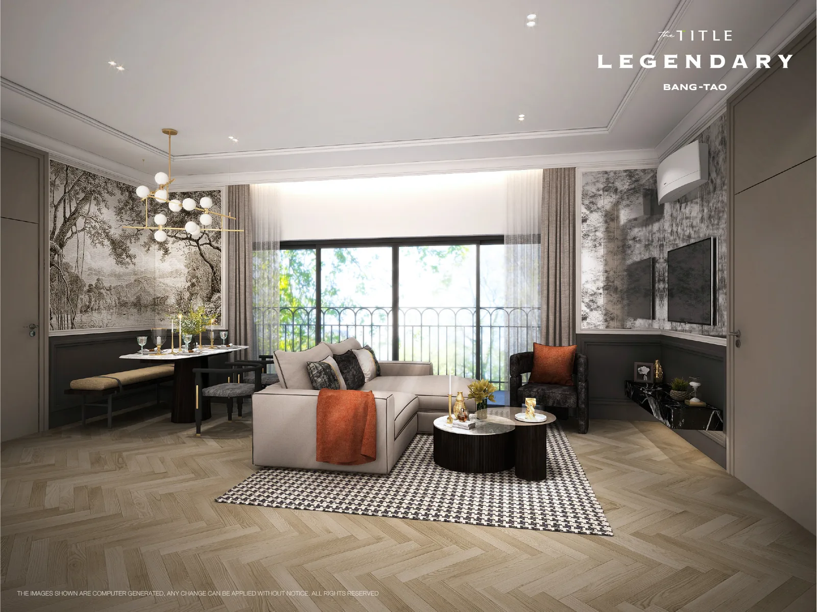 2-bedroom condo, 85 sqm