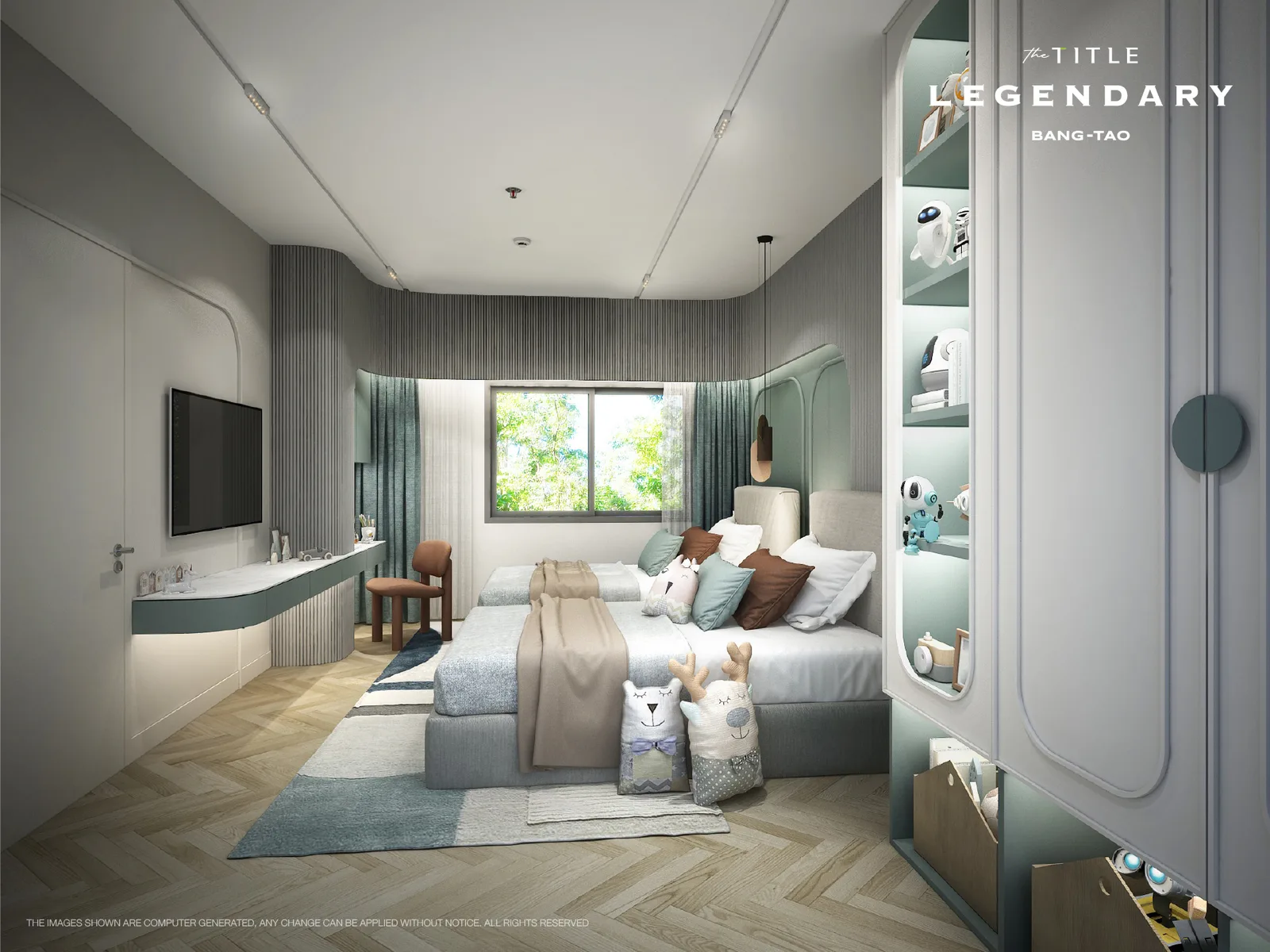 2-bedroom condo, 85 sqm