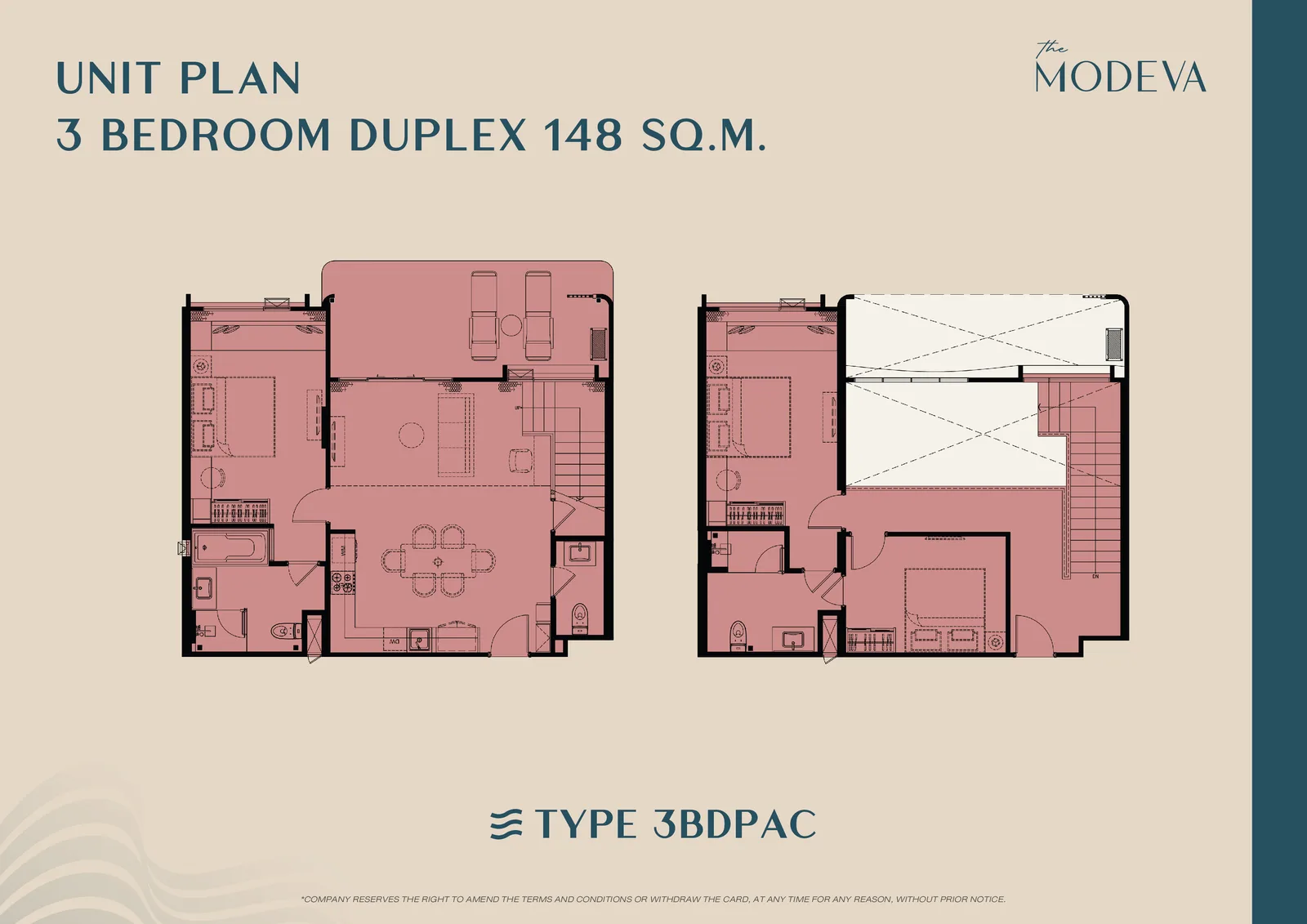3-bedroom condo, 146 sqm