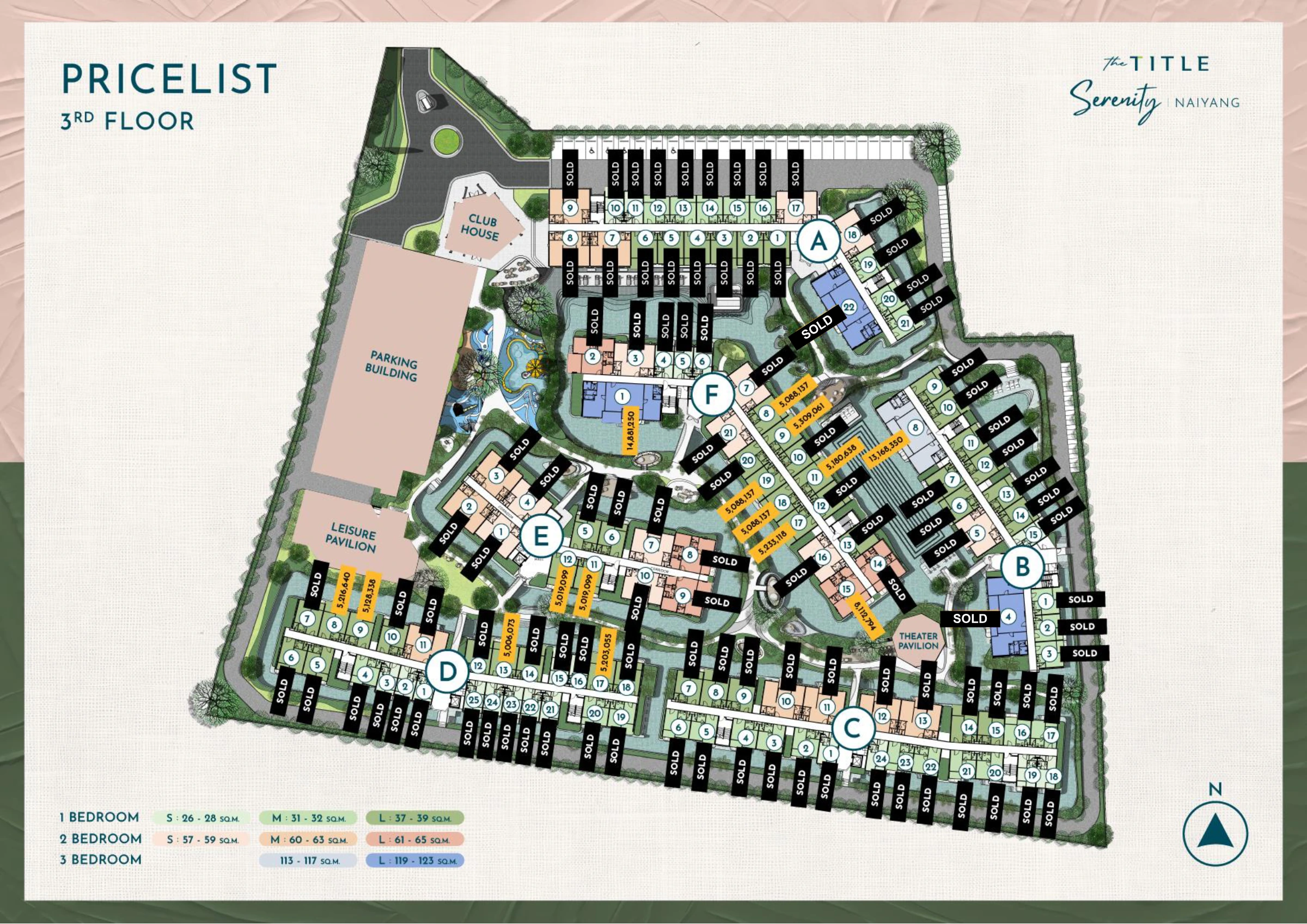 1-bedroom condo, 31 sqm