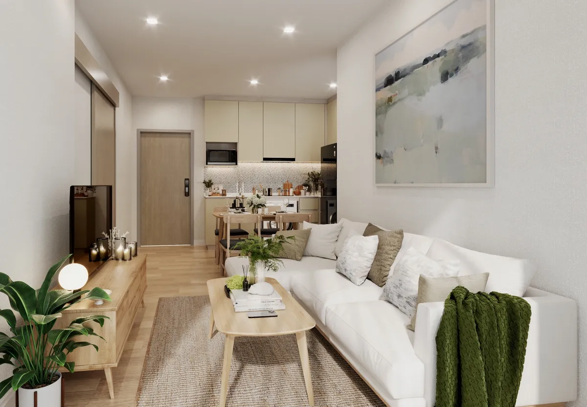 2-bedroom condo, 56 sqm