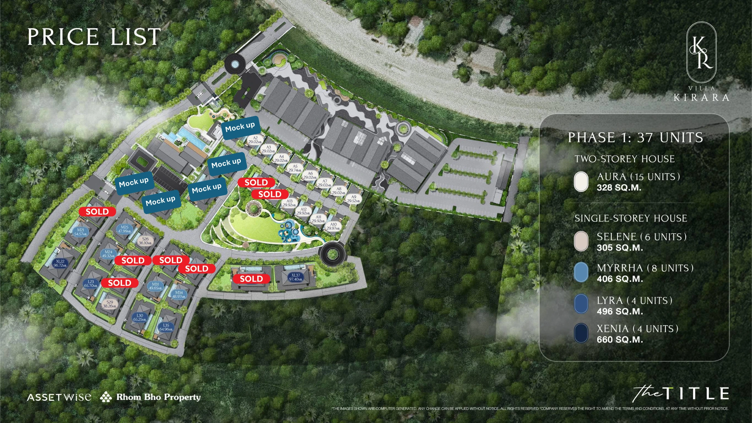 3-bedroom villa, 295 sqm