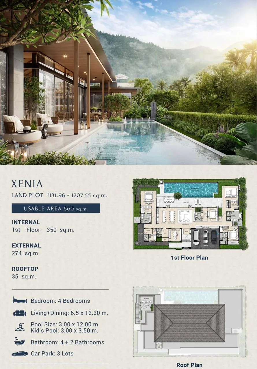 4-bedroom villa, 496 sqm