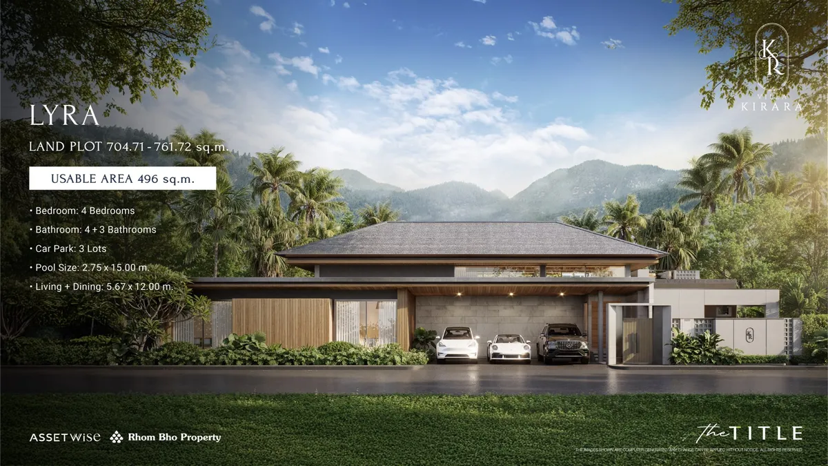 4-bedroom villa, 496 sqm