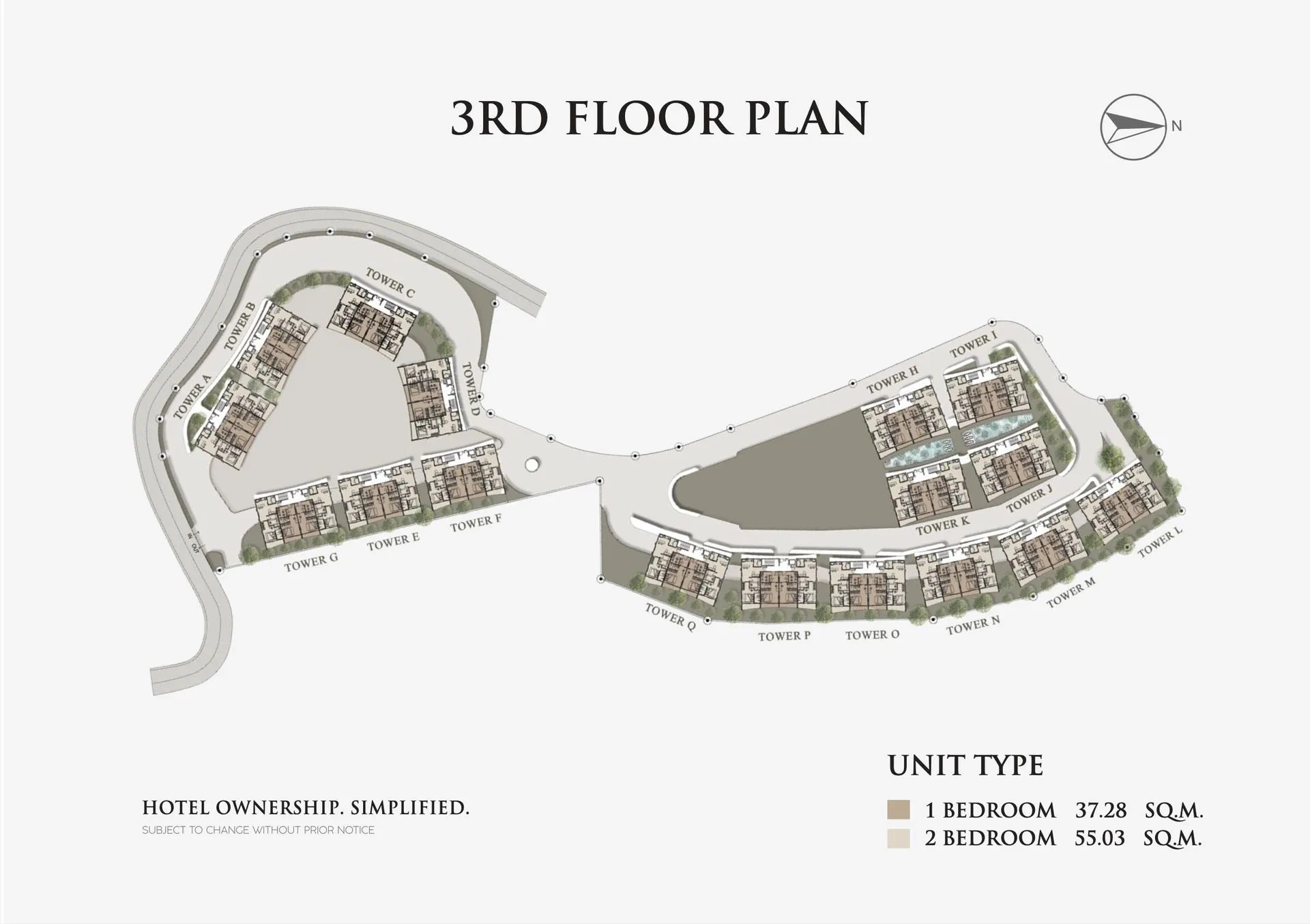 1-bedroom condo, 37 sqm