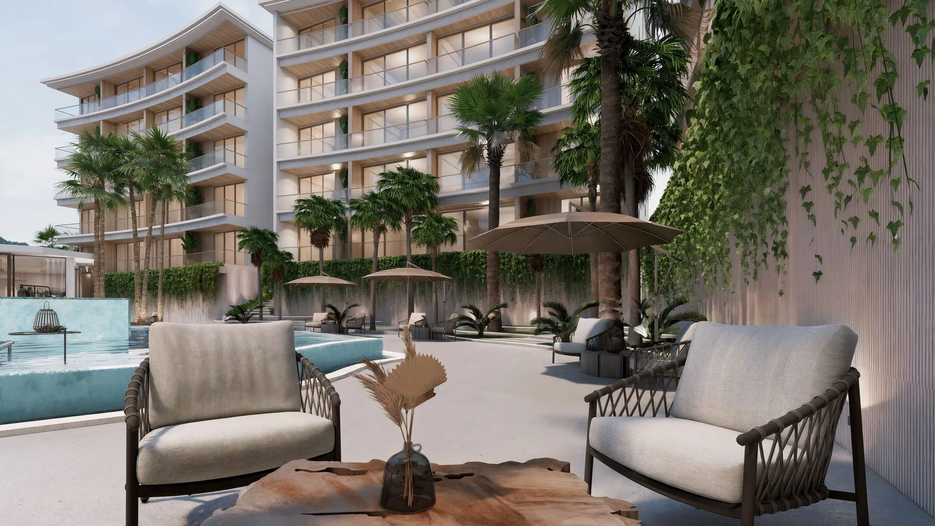 2-bedroom condo, 55 sqm