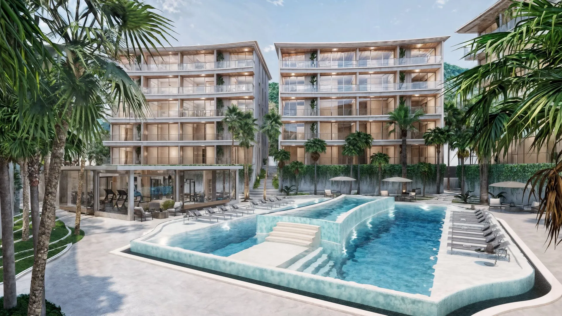 2-bedroom condo, 55 sqm