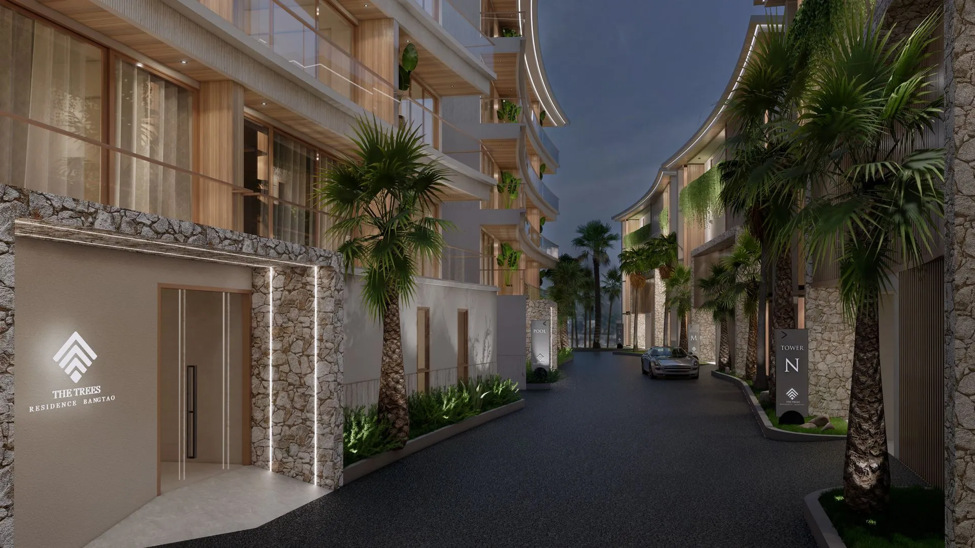 2-bedroom condo, 55 sqm