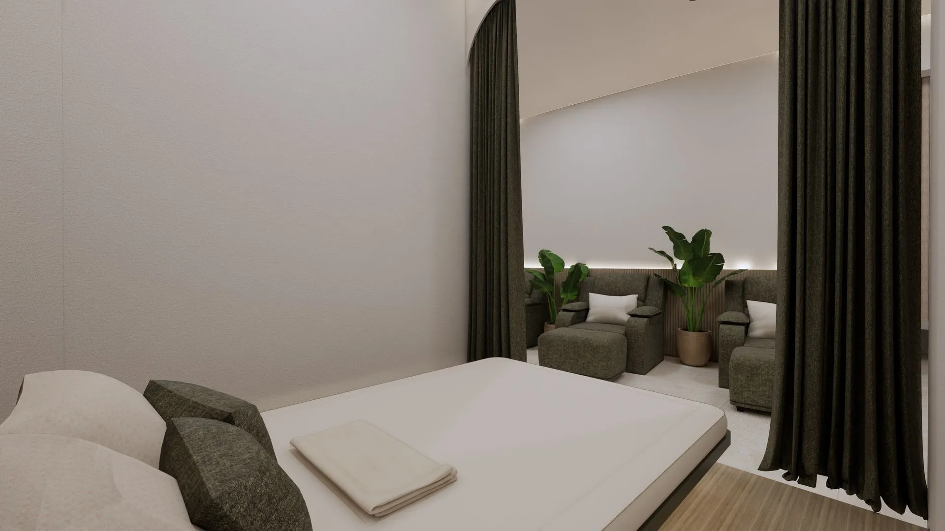 2-bedroom condo, 55 sqm