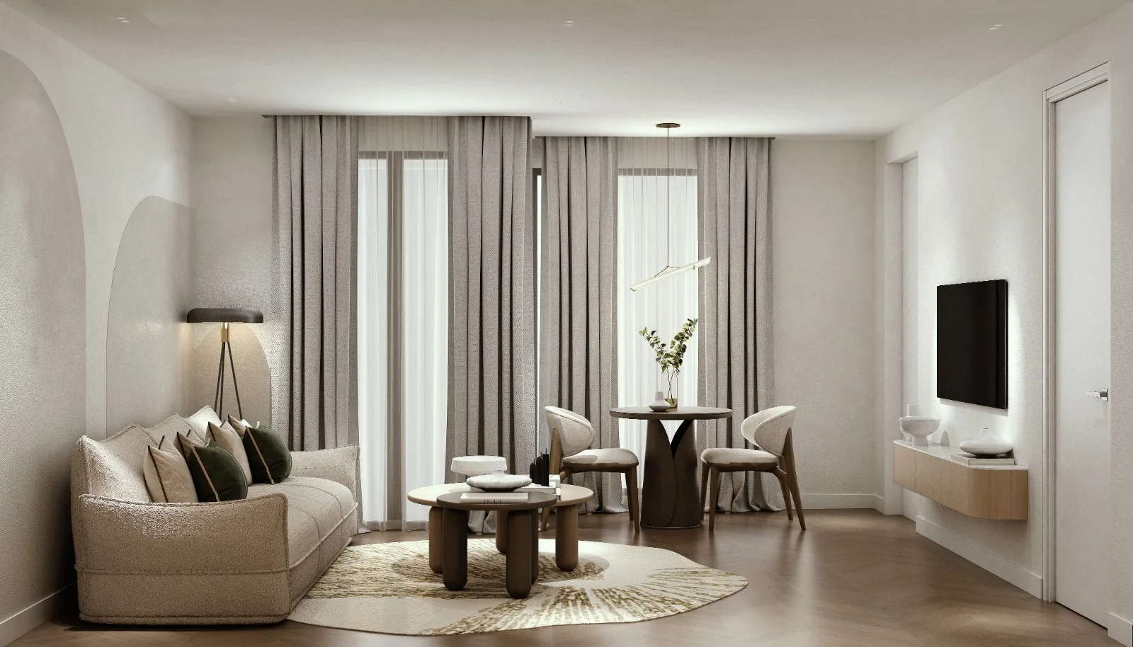 1-bedroom condo, 36 sqm