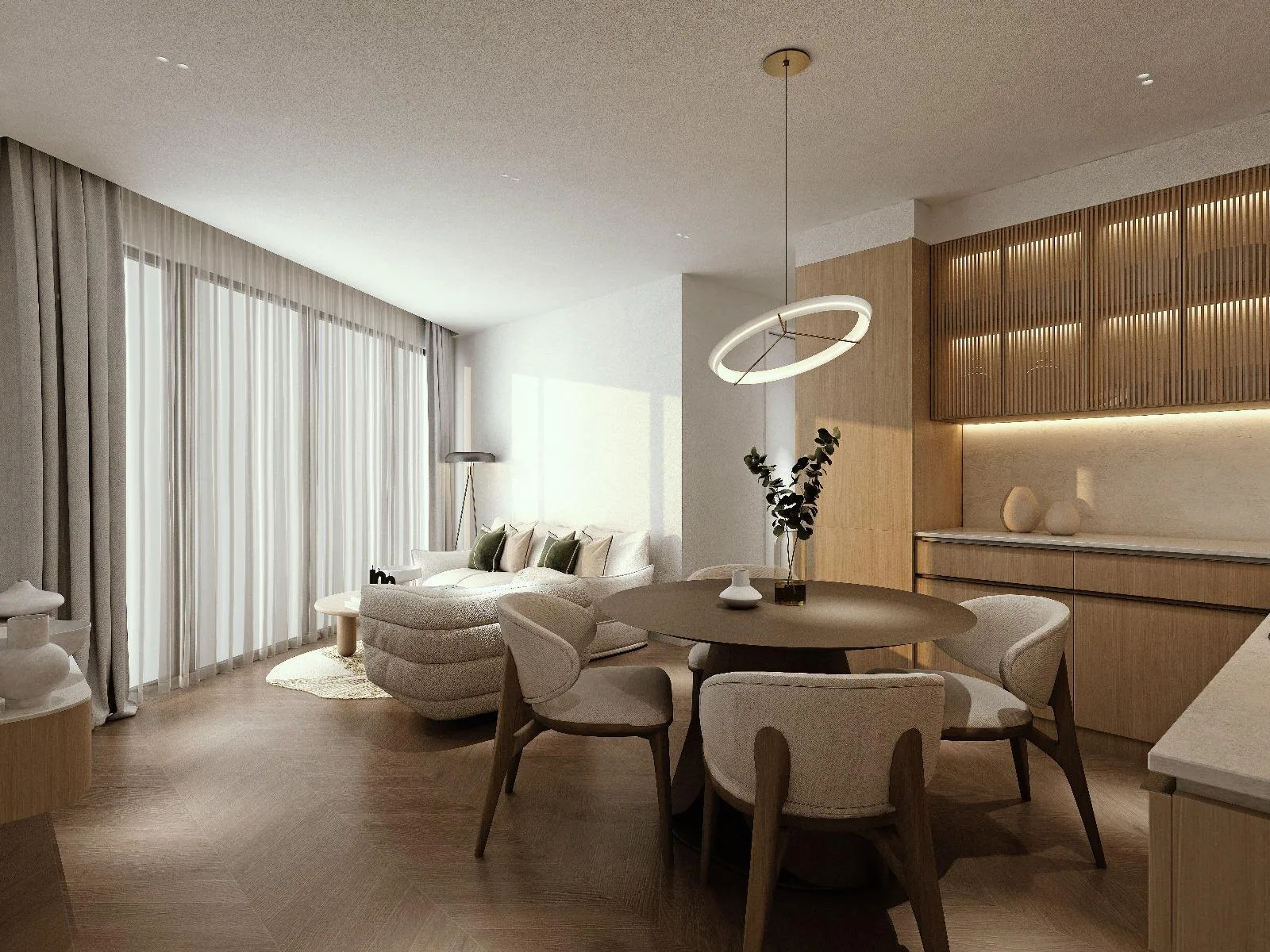 2-bedroom condo, 59 sqm