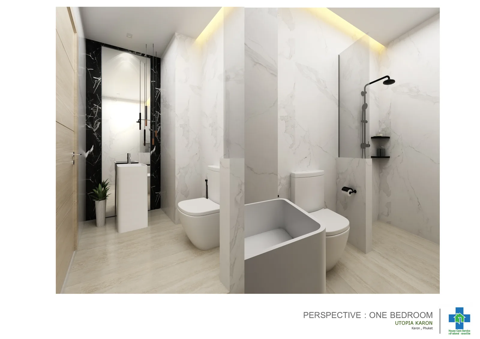 1-bedroom condo, 34 sqm