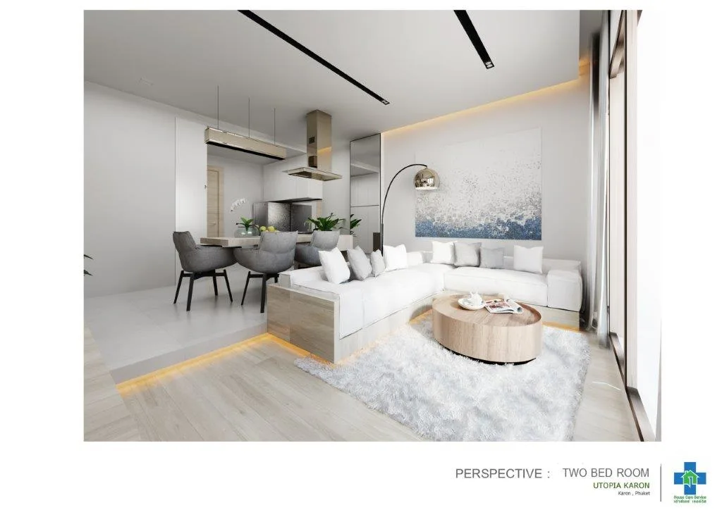 1-bedroom condo, 34 sqm